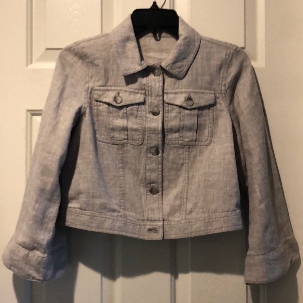 Loft Cropped Linen Jacket
